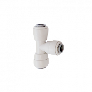 Plastic T-shaped nipple connector